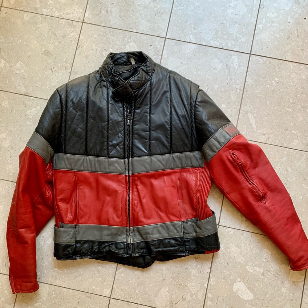 VINTAGE REX MARSEE BELL MEN'S RACING LEATHER BIKER JACKET